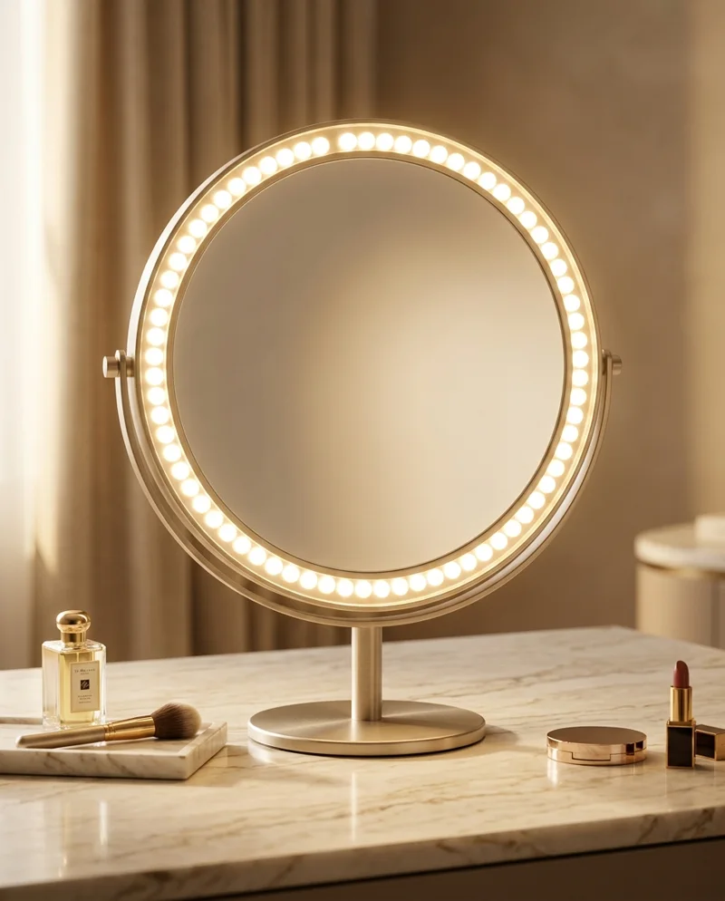 مرآة مكياج بإضاءة LED — BARBAROSSA